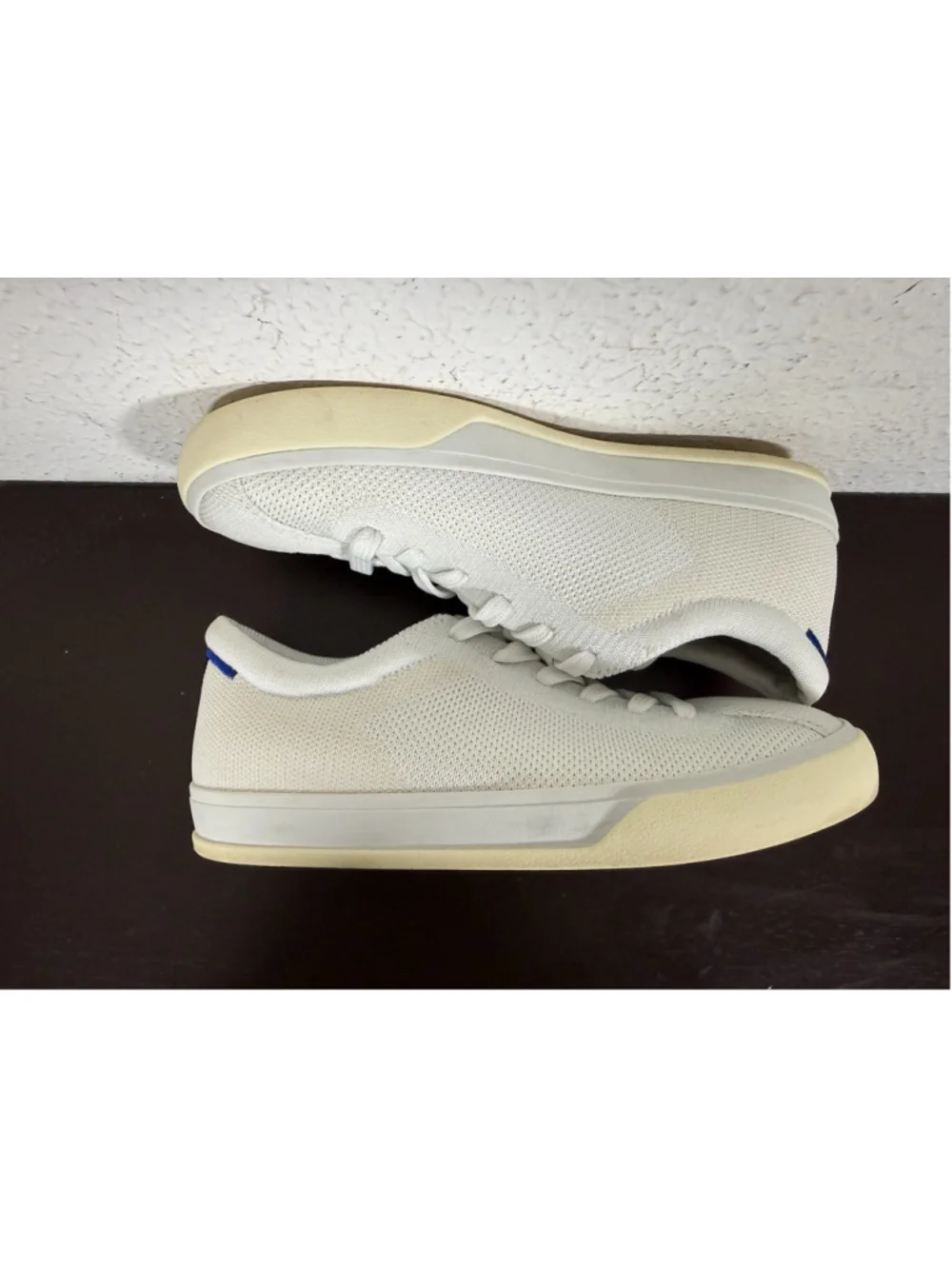 Rothy's The Lace Up Sneaker in White Women's Size 6 Preppy Luxury Sporty $169